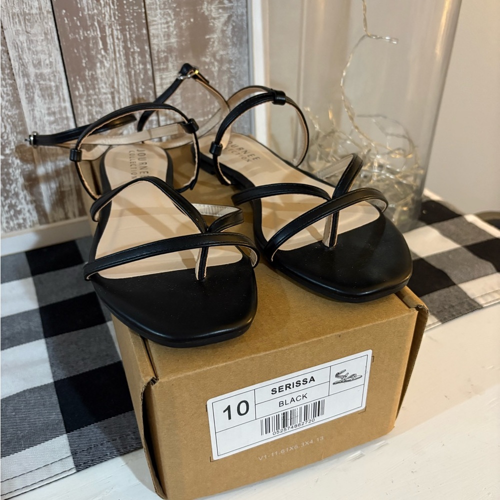 Black Strappy Sandals
